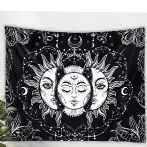 Sun & Moon Black & White Tapestry  NEW!!!